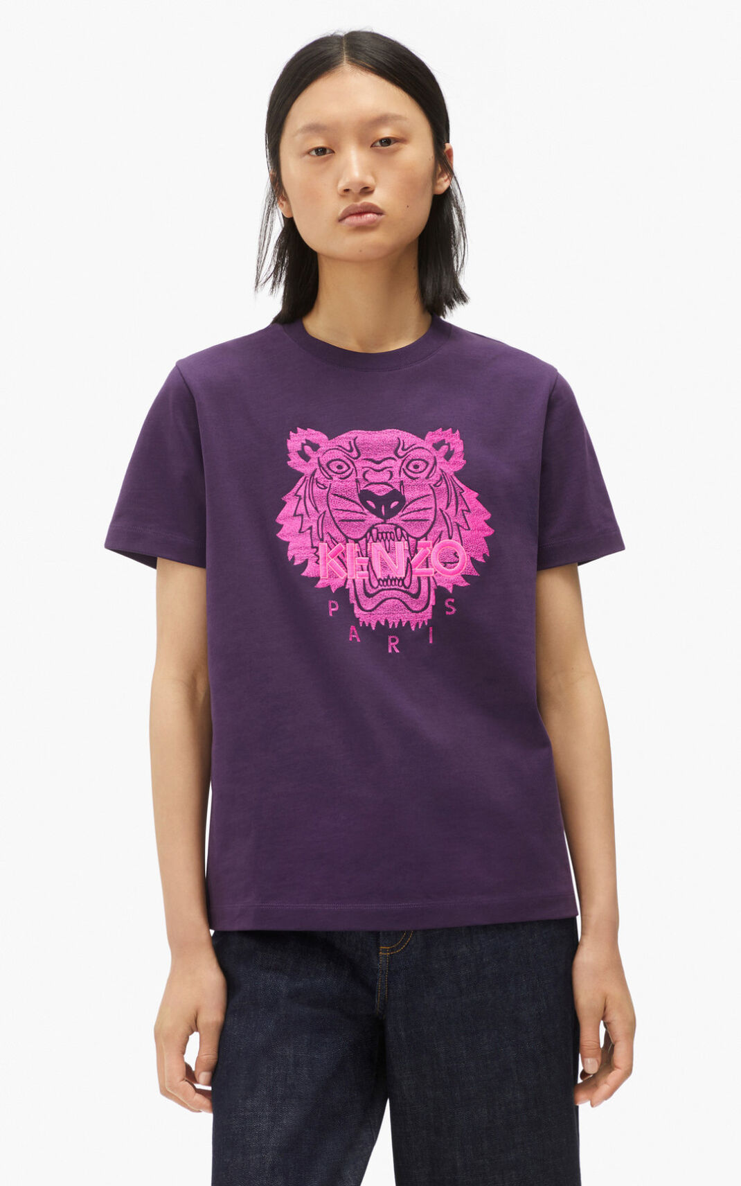 Kenzo Loose Tiger Ženska Majice Vijolična SI-6098347